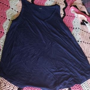 Soft blue tank top. Flowy and long